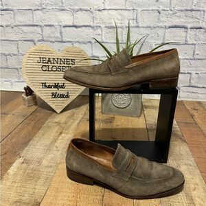 Right Bank Shoe Co. “Homme” Brown Suede Slip On Loafer Mens Size 10.5 M